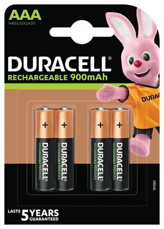 Duracell Rechargeable AAA 900mAh 10x4-p